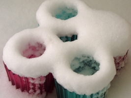 Snow Covered Candles